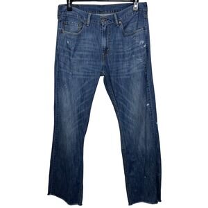 Levi's 559 Jeans Men 34x34 Relaxed Straight M Wash Distressed Frayed Hem Y2K G31